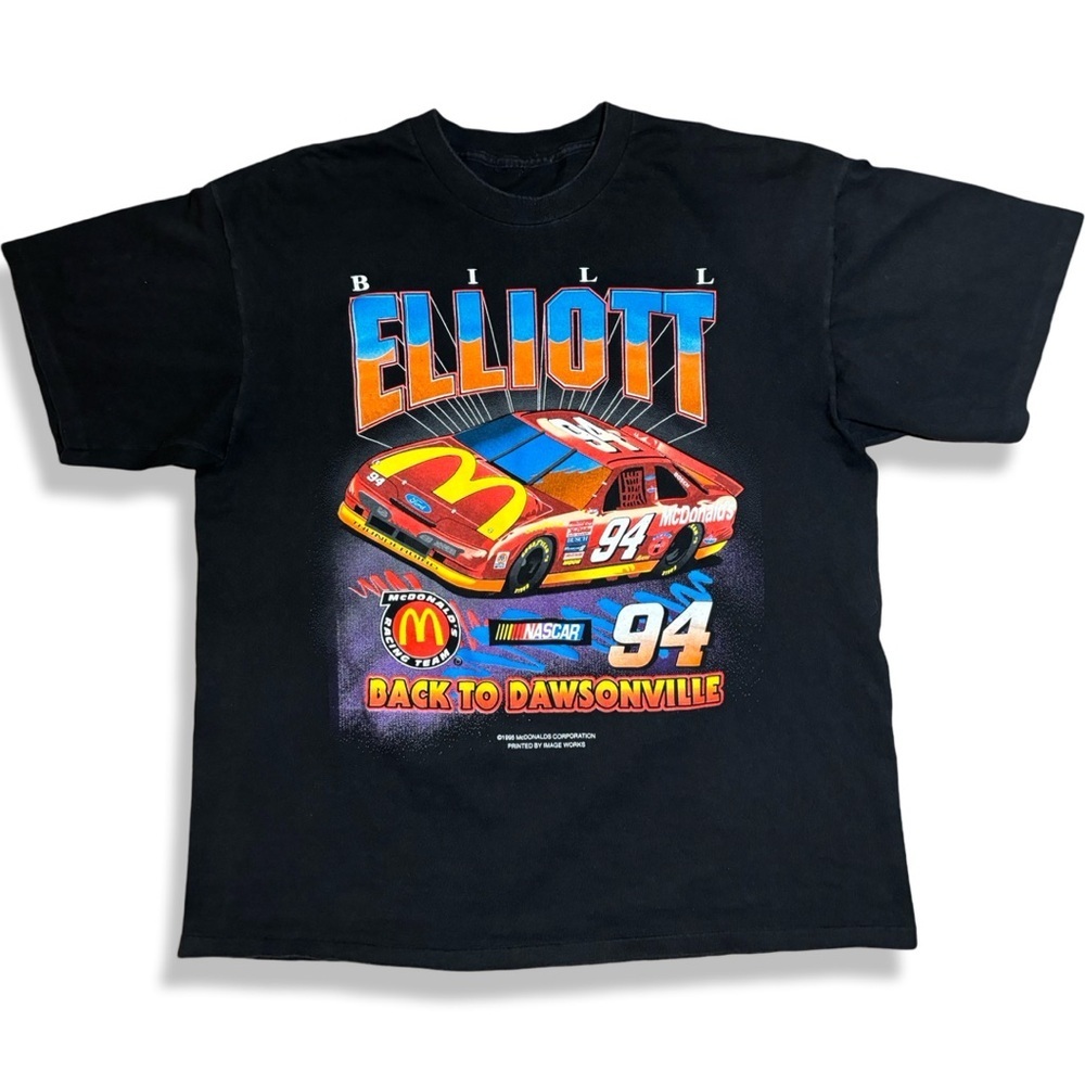 Vintage 1995 Bill Elliot McDonalds NASCAR T-Shirt